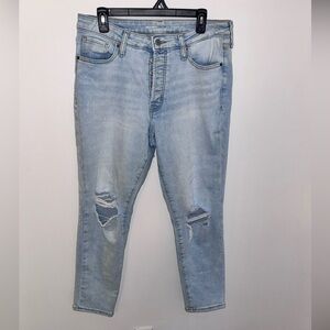 Old Navy Women's Light Blue Straight Leg Jeans